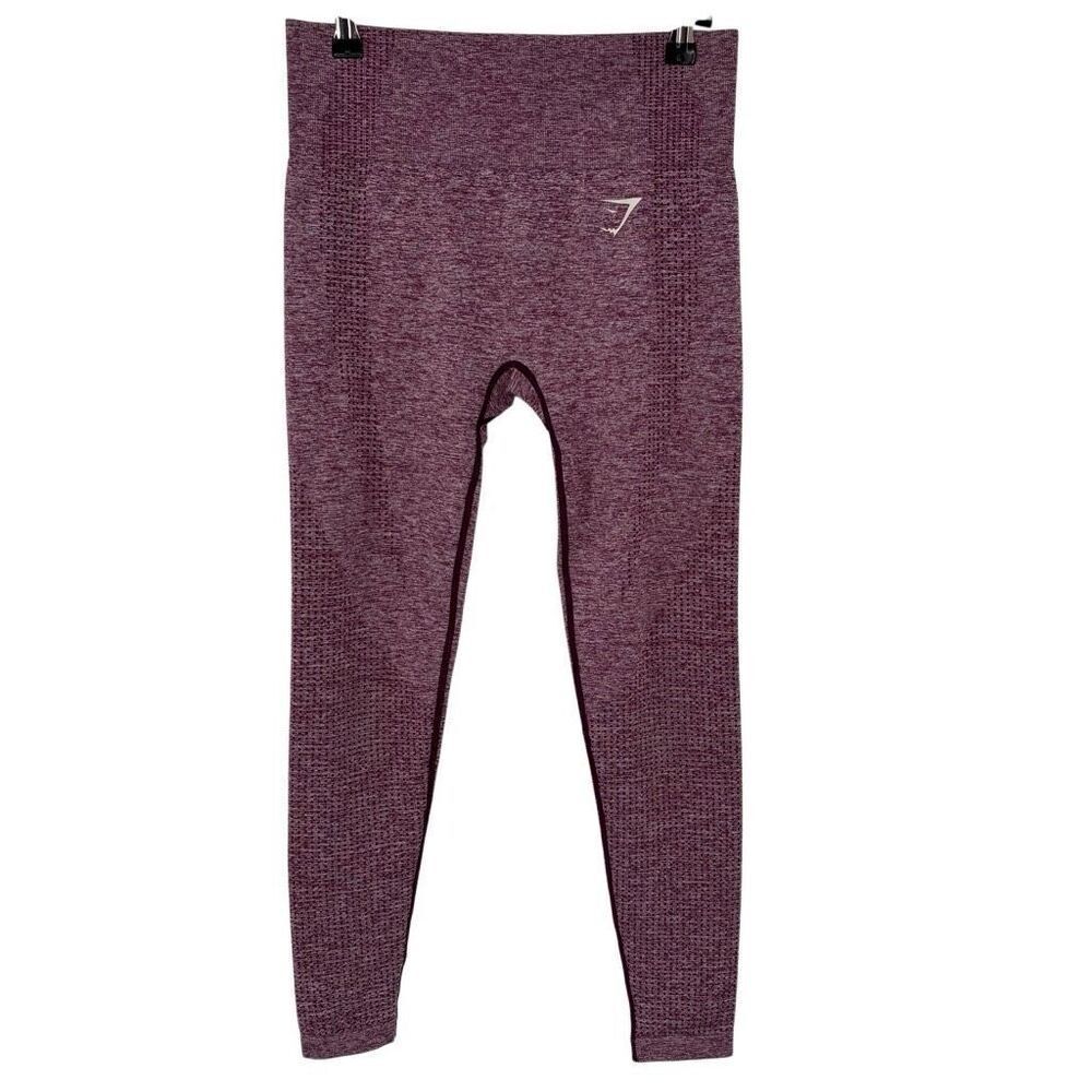Gymshark Seamless Leggings Burgundy Size‎ See Measurements For Size